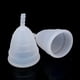 thumbnail image 2 of 2 unids/set de silicona reutilizable para mujeres, copa menstrual, herramienta de cuidado de higiene femenina (blanco), 2 of 3