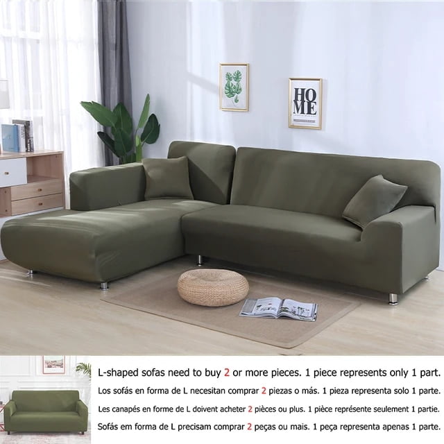 Stretch Sofa Couch Cover Slipcover – Solid Color, 1/2/3/4 Seater, Sectional Corner