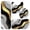 Black and Gold Marble Pattern, variant on Black and Gold Marble Pattern Bathroom Rug Set 4 Piece,Includes Contour,Lid Cover,Bath Mat,Non-Slip Extra Soft Absorbent Washable