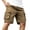 Brown, variant on Trendy Oversized Cargo Street Shorts, Mens Straight Leg Big Side Pocket Loose Bottoms for Daily Shopping