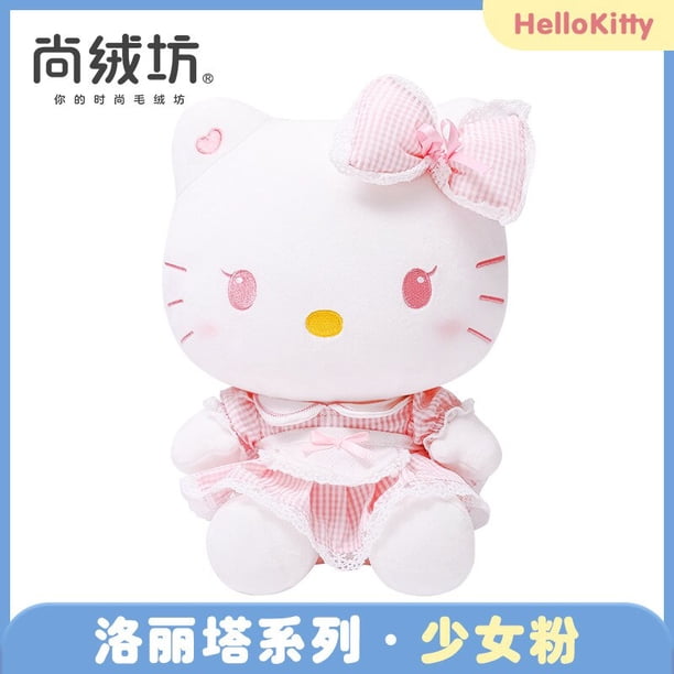 Sanrio-Muñeca de felpa de 30-52cm para niños, juguete de felpa suave, con cojín de almohada, para gato Kt