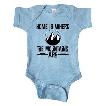 

Inktastic Home is Where the Mountains Are Gift Baby Boy or Baby Girl Bodysuit