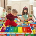 thumbnail image 6 of Kids Play Rug for Playroom, Kids Play Mat ABC Educational Area Rug, Toddler Baby Playroom Mat, Alphabet Animal Soft Non-Slip Kids Rug Carpet for Boy Girl Bedroom 47.2X31.5 INCH,Blue, 6 of 7
