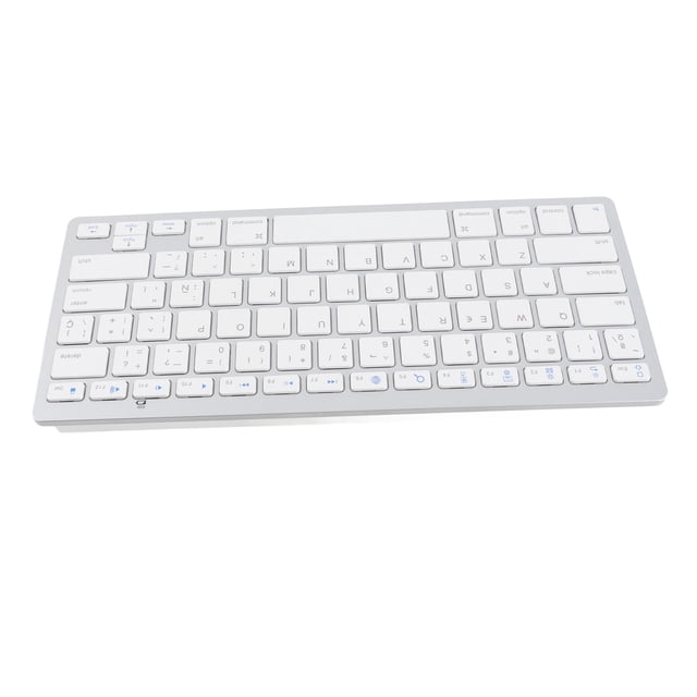 Wireless Keyboard, Multi Device Full Size for W indows iOS Computer Desktop Laptop Right Angle USB