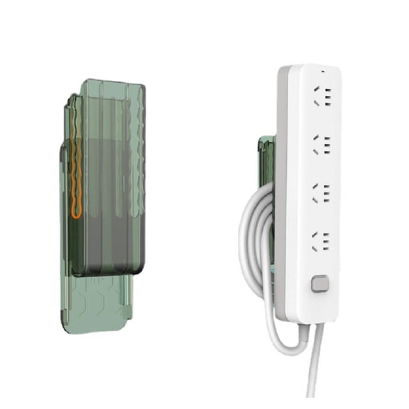 Adhesive Power Strip Holder, No-Drill Socket Organizer Mount, Under Desk Wall Bracket for Cable Management, TIKA