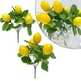 thumbnail image 5 of Artificial Lemon Bunch Spring Green Plant Cuttings Decorative Artificial Lemons, 5 of 8