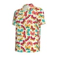 thumbnail image 2 of Rocae Colorful Butterflies for Men's Short Sleeve Polo Shirt, Quick Drying Performance Moisture Wicking Sports Men's Golf Shirt Small, 2 of 9