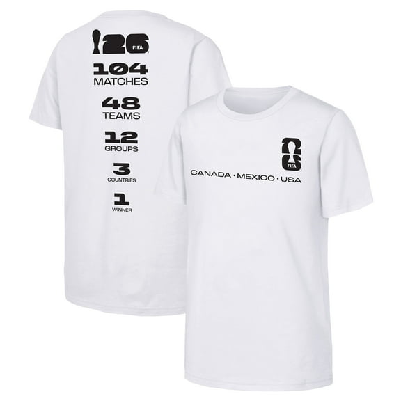 Men's White FIFA World Cup 2026 Graphic T-Shirt