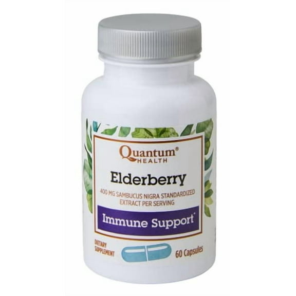 Quantum Health Elderberry Supplement|Immune Support|Promotes Healthy Immune System through Antioxidant Support|60 Capsules