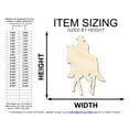 thumbnail image 2 of Unfinished Wood Soldier Riding Horse Shape 46" / 1/2", 2 of 3