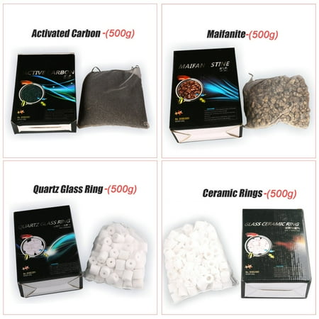 Ceramic Filter Rings - Moaere 1.1lbs Aquarium Fish Tank Canister Filter Material Activated Carbon Ceramic Rings