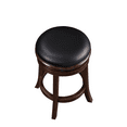 thumbnail image 4 of Boraam Backless Counter Height Wood Swivel Kitchen Bar Stool, Cappuccino Finish, 4 of 4