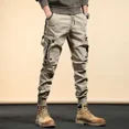 thumbnail image 5 of Pantalones cargo multibolsillos negros caqui de otoño para hombre, pantalones para hombre, pantalones ajustados con múltiples bolsillos, holgados de algodón, pantalones Y2k más baratos, pantalones de, 5 of 5