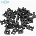 thumbnail image 4 of 150 Uds. Soportes de brida para cables negros 23mm x 16mm soporte de Base de Cable tipo sillín JAMW Sencillez, 4 of 4