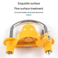 thumbnail image 4 of Cerradura de enganche de remolque de bola universal ajustable, acero resistente, apto para remolque de seguridad de remolque de caravana con llaves amarillo, 4 of 5