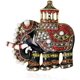 thumbnail image 1 of Brooch Pin, Thailand Elephant Retro Colorful Rhinestone Faux Pearl Brooch Pin Gift For Women Girls Scarf Jewelry, 1 of 4