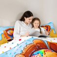 thumbnail image 4 of Erosebridal Teens Sport Baseball Lover Full Size Comforter Sets 3 Pieces,Blue Ice Cream Drip Waffle Bedding Sets for Boys Girls,Super Cozy Room Decor, 4 of 6
