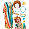 thumbnail image 1 of Disfraz de Casera con Caftán, Peluca Rizada para Halloween, 1 of 6