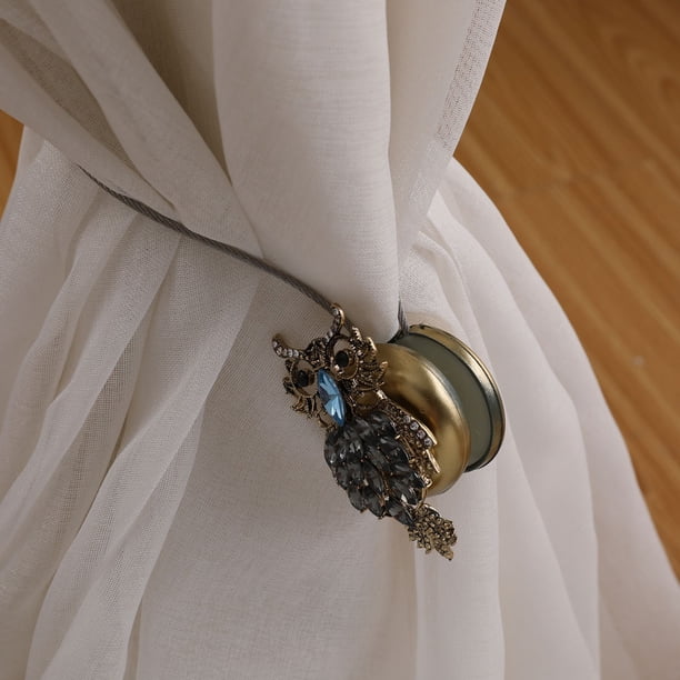 Alzapaños magnéticos para cortinas, hermosos alzapaños magnéticos para cortinas para dormitorio, sala de estar, oficina