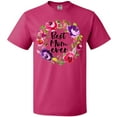 thumbnail image 3 of Inktastic Mother's Day Best Mom Ever with Floral Wreath T-Shirt, 3 of 5
