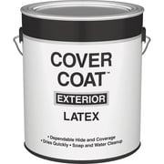 Cover Coat Latex Semi-Gloss Exterior House Paint, White, 1 Gal. 044.0000755.007