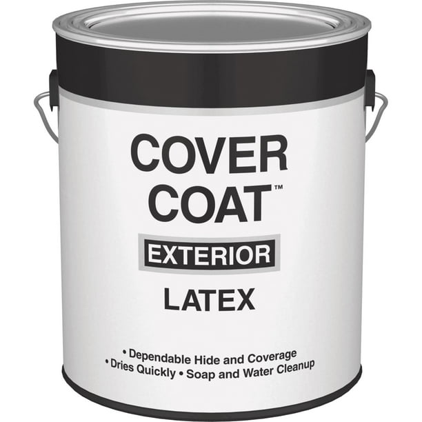 Cover Coat Latex SemiGloss Exterior House Paint Walmart