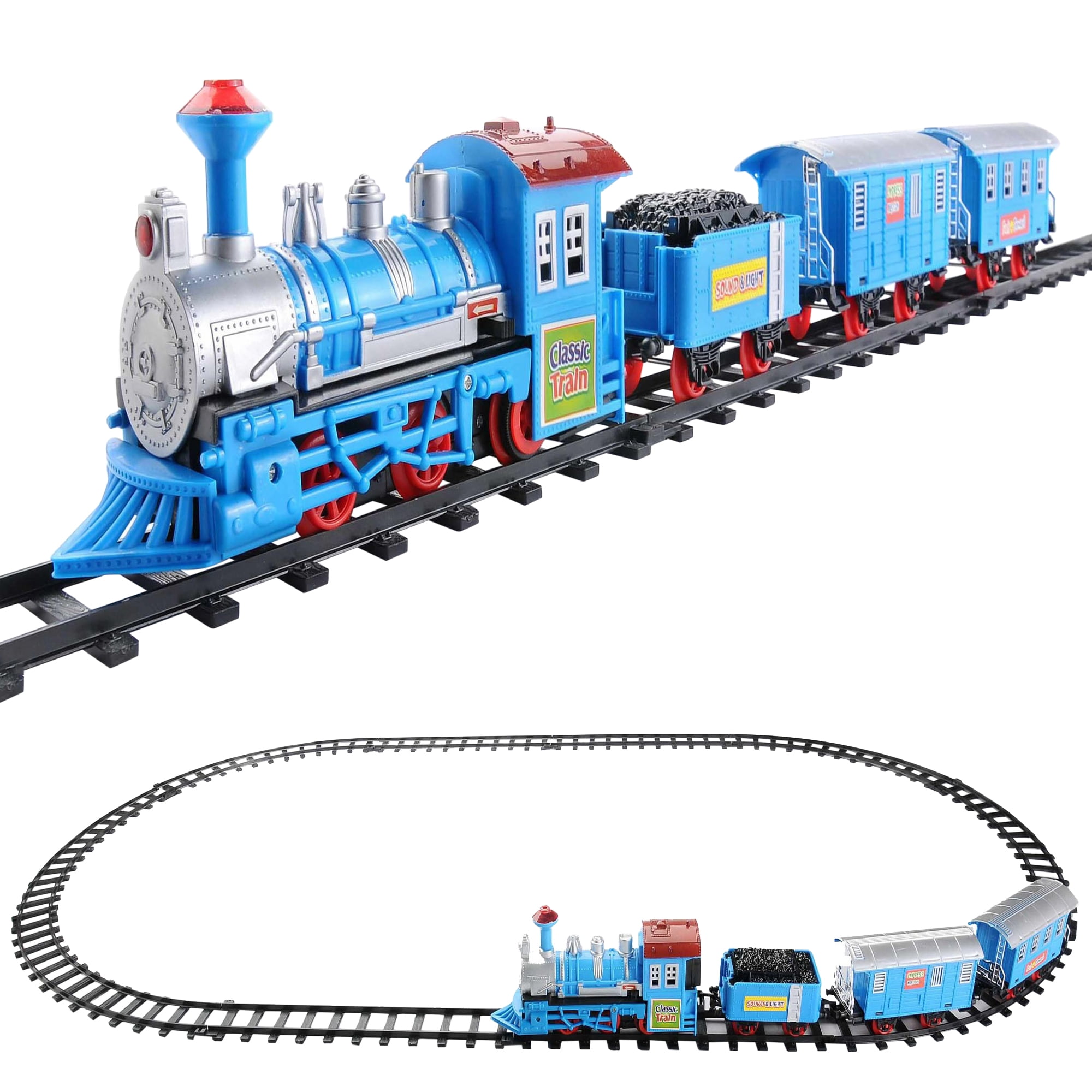 Northlight 14-Piece Blue Lighted and Animated Classic