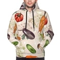 thumbnail image 5 of Bingfone Cute Vegetables Men'S Drawstring Hoodie Long Sleeve Pocket Sweatshirts-Large, 5 of 9