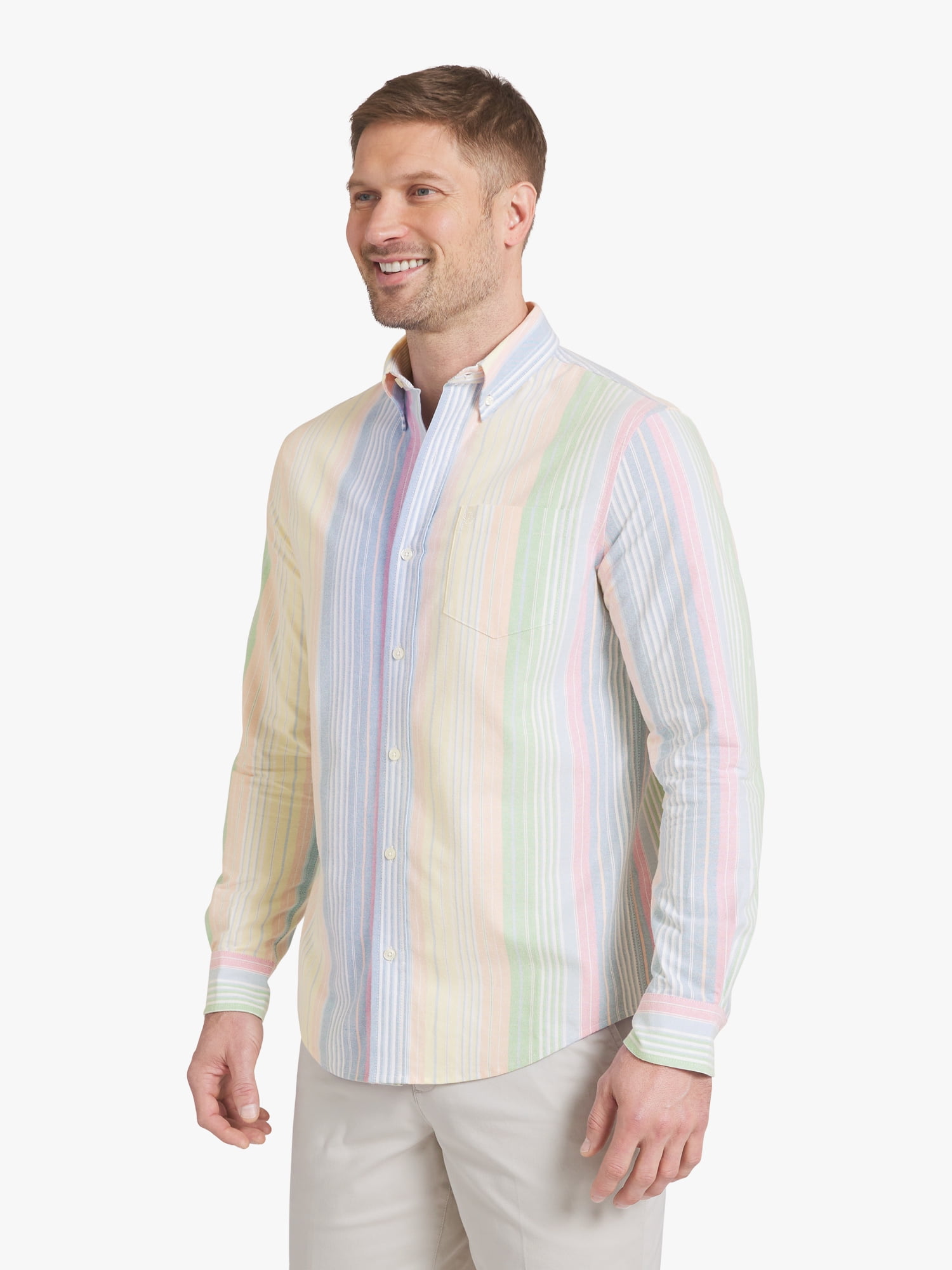 Chaps Men's & Big Men's Long Sleeve Oxford Woven Shirt, Sizes S-3XL