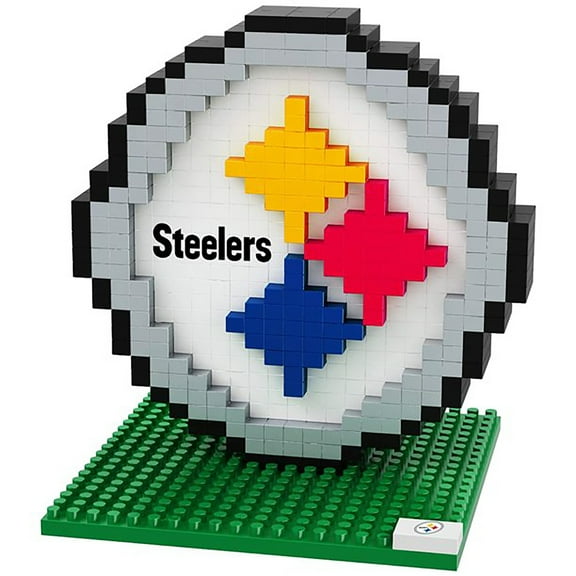 NFL: 3D BRXLZ Logo Building Blocks - Pittsburgh Steelers - Officially Licensed, Forever Collectibles