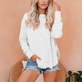 thumbnail image 2 of Juebong Womens Off Shoulder Sweatshirt Long Sleeve Pullover Top Casual Loose Cute Sweatshirts Sweaters Hooded Blouses Tops, 2 of 5
