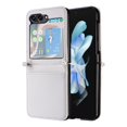 thumbnail image 7 of ELEHOLD Wallet Case for Samsung Galaxy Z Flip5 5G(2023), Premium Lychee Pattern PU Leather Card Holder Slot Case Slim Shockproof Cover for Samsung Galaxy Z Flip5,White, 7 of 7