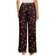thumbnail image 6 of Oksale Love Heart Graphic Pajama Pants for Women Plus Size Valentine's Day Pj Trousers Soft Cozy Sleepwear Fall Winter Loungewear Multicolor S, 6 of 6