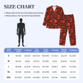 thumbnail image 4 of Naloa Tomatoes And Chili Men’s Pajamas Set - Long Sleeve Button Down Sleep Shirt and Pajama Bottoms Sleepwear Set-Large, 4 of 7