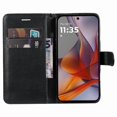 thumbnail image 5 of Wallet Case for Motorola MOTO G75 5G Flip Cover with Card Slots, Magnetic Stand & Strap Black, 5 of 5
