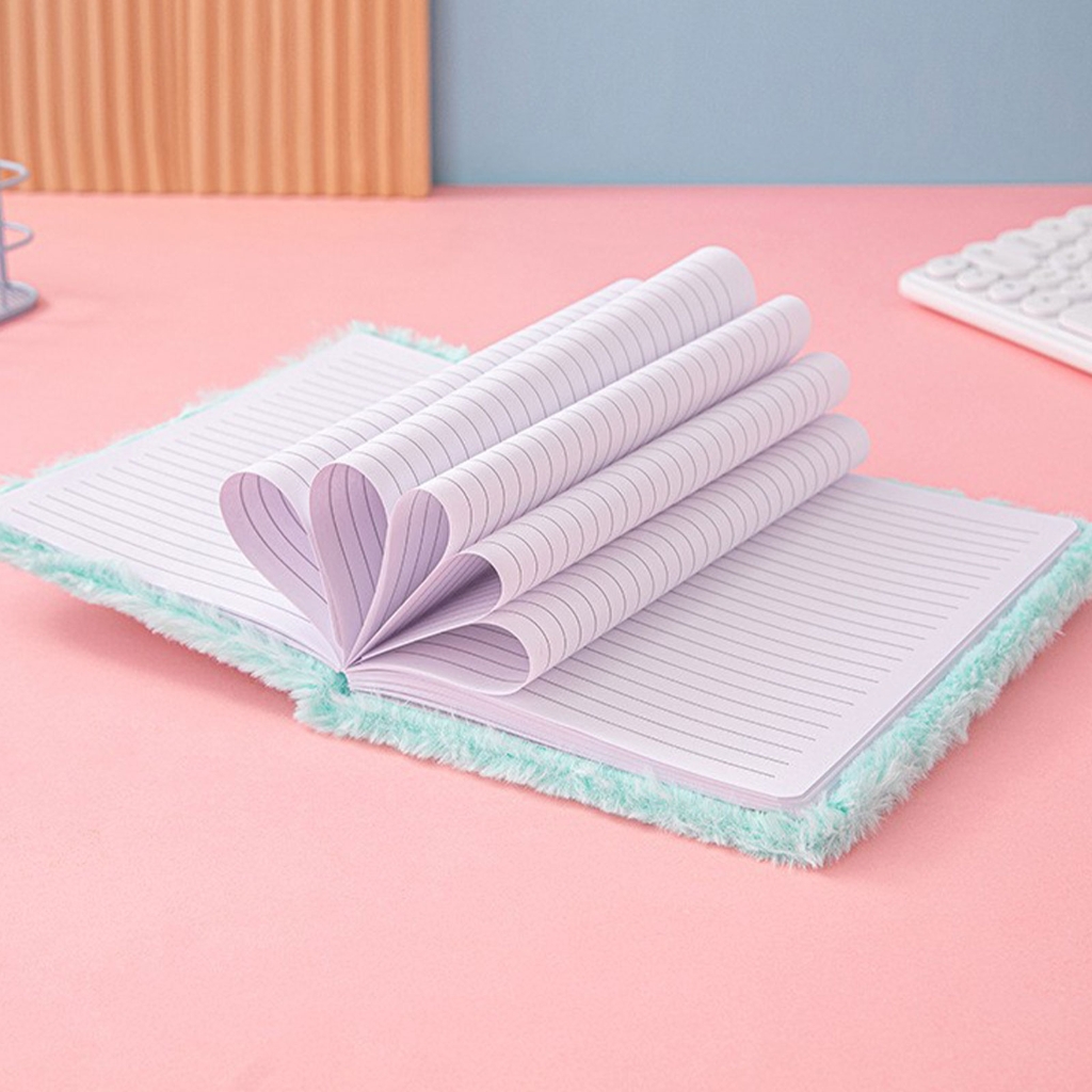 2 Pieces Journal Notebook Travel Notepad Plush Notebook A 4 Stationery Notebook