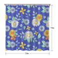 thumbnail image 3 of 72x72 Inch Fabric Shower Curtain Waterproof Polyester, Daisy Floral Print, 3 of 6
