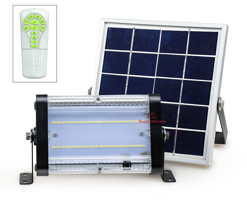 1000 Lumen - 10 watt solar flood light Commercial Grade Solar LED Floodlight - Walmart.com