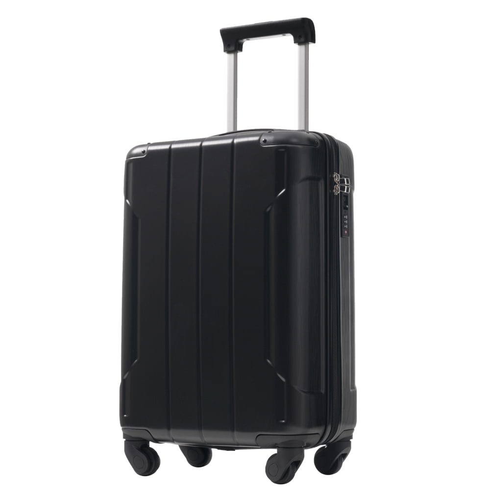 20-Inch Hardshell Carry-On Luggage, Lightweight ABS Suitcase with Spinner Wheels, TSA Lock & Packing Cubes