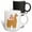 Multicolor, variant on 3drose, Cute Funny Creative Pink Owl Riding a Llama, 11oz Two-tone Red Mug