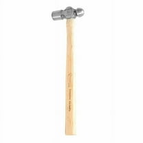 GreatNeck Ball Peen Hammer with Hickory Handle, 8 oz