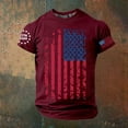 thumbnail image 2 of CONZONE 250Th Anniversary Usa Mens T-Shirts Short Sleeve 4Th Of July T Shirts for Men Casual Crew Neck Patriotic Usa Flag Graphic Lightweight Tees Soft Cozy Athletic Tops, 2 of 4