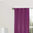 thumbnail image 2 of Eclipse Darrell Blackout Rod Pocket Window Curtain Panel, Boysenberry, 37x84, 2 of 4