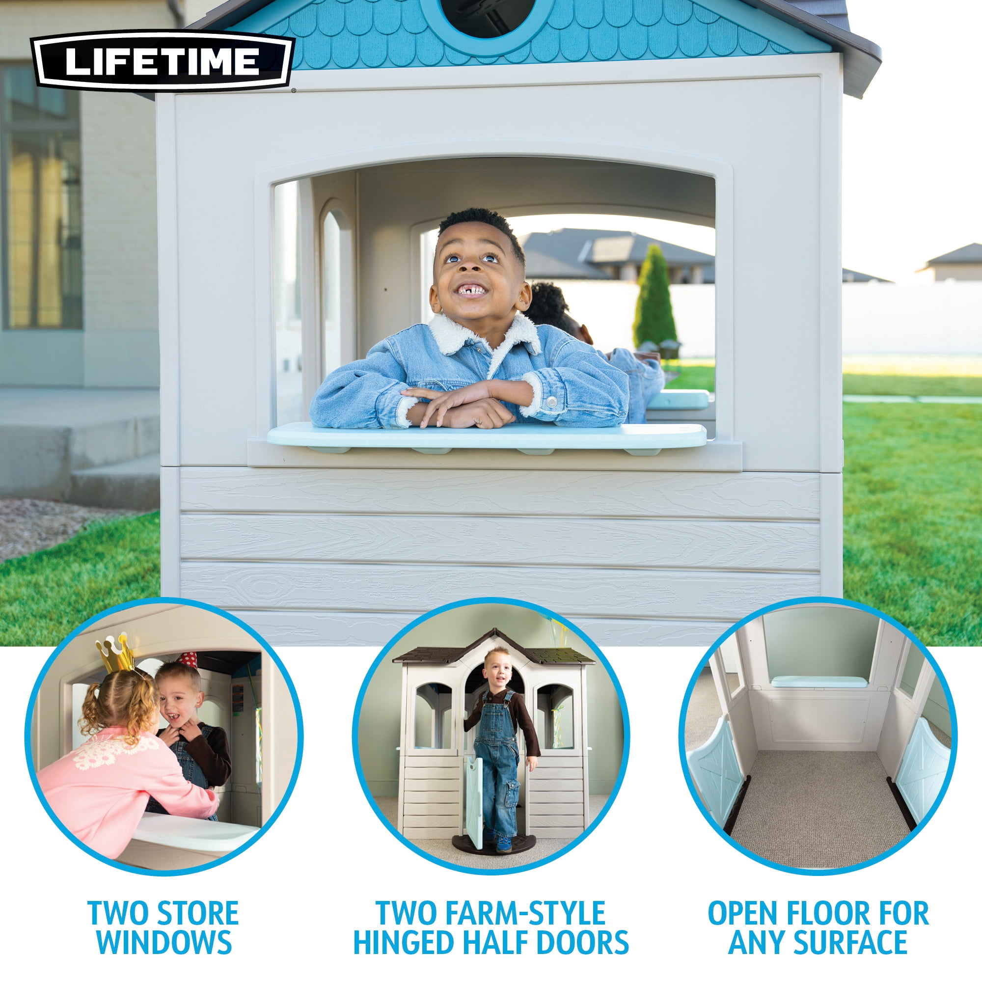 Lifetime Indoor/Outdoor Kids Playhouse