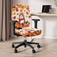 thumbnail image 6 of Chririnla Autumn Cat Maple Leaf 2 Piece Sets Office Chair Covers for Armchair Stretchable Soft Office Computer Chair Seat Covers Polyester Fabric Office Computer Chair Covers, 6 of 8