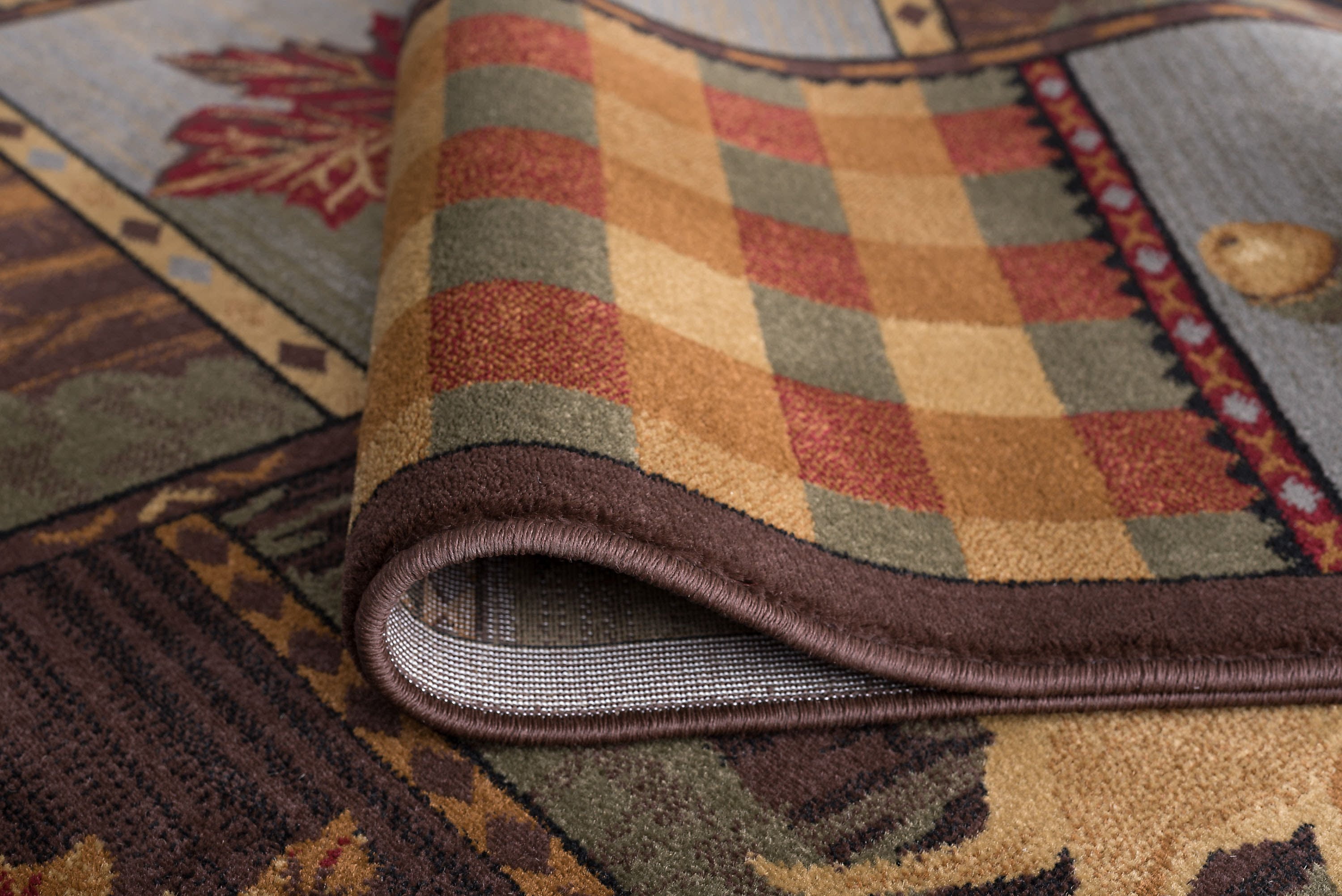 Nature Novelty 2.7' x 7' Multi-Color Polypropylene Indoor Area Rug