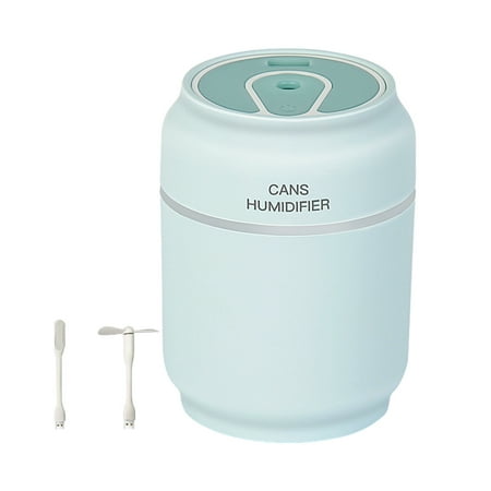 

Pompotops Personal Bedroom Humidifier Mini Humidifier 3-in-1 Portable USB Humidifier With USB Fan LED Light Auto Shut Off Protection For Home Office Car Yoga