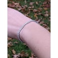 thumbnail image 6 of 18k White Gold Plated Tennis Bracelet 4MM with Round Moissanite (Sterling Silver, Size 6.5", 10 CT DEW), 6 of 9