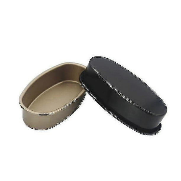 Net Red Oval Cheese Box Cheesecake Mold Baking Pan Non-stick Toast Box Baking Tools 2 Pack