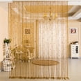 thumbnail image 4 of ANMINY Crystal Beads Door Curtain Room Divider Curtains String Tassel Room Decor for Window Door Wall Screen, Gold, 4 of 4